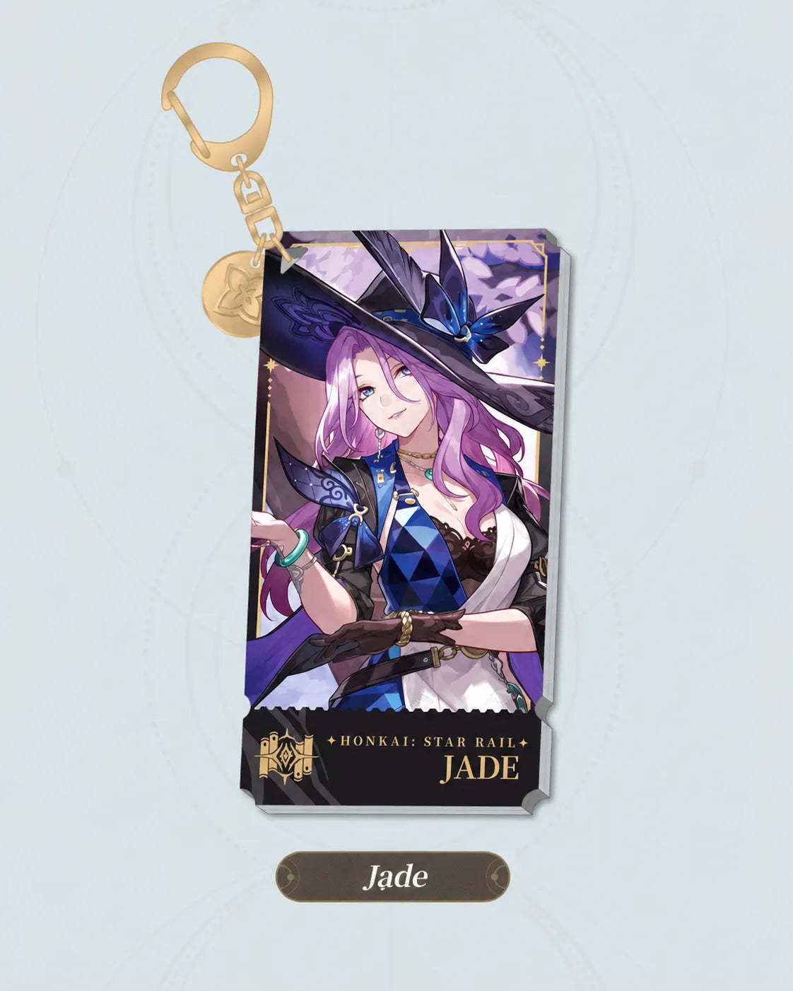 Jade Erudition acrylic charm details