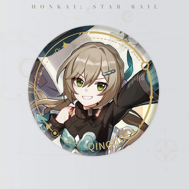 Honkai: Star Rail Character Artwork Series Erudition Badge featuring Qingque