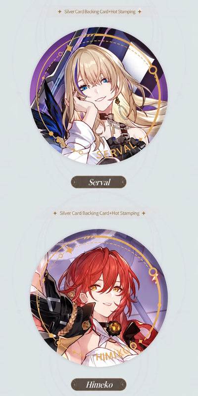 Serval and Himeko Character Artwork Series Erudition Badge designs