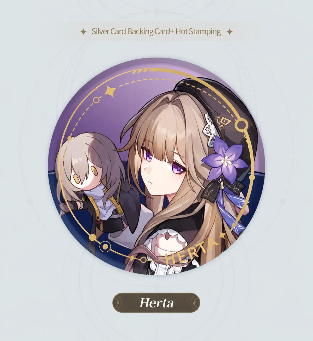 Herta Character Artwork Series Erudition Badge design