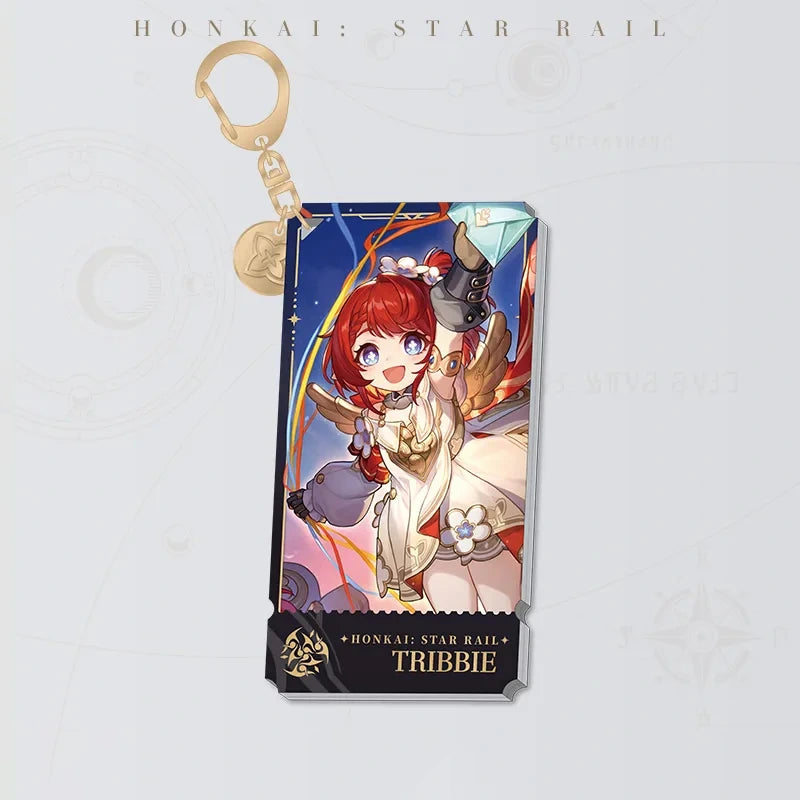 Honkai: Star Rail Character Artwork Series Harmony Acrylic Charm featuring Tribbie
