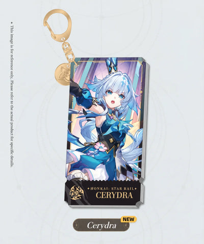 Cerydra Character Artwork Series Harmony Acrylic Charm with gold-tone hardware