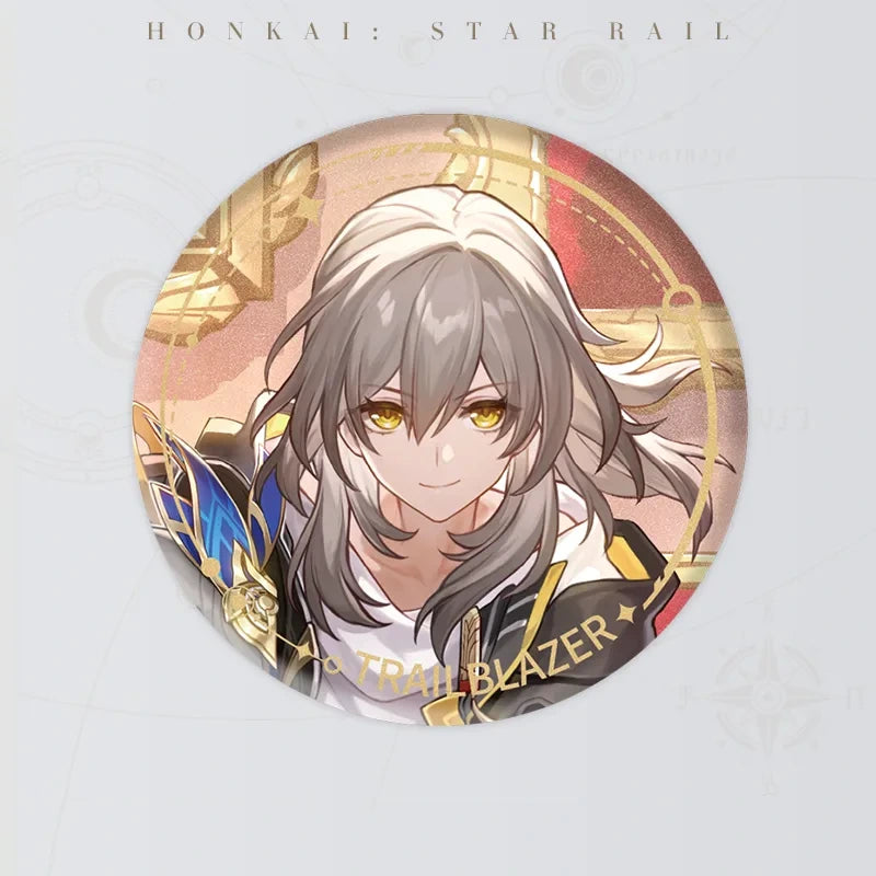 Honkai: Star Rail Character Artwork Series Harmony Badge featuring Trailblazer Female