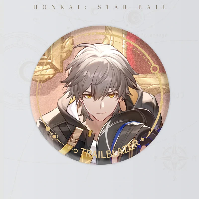 Honkai: Star Rail Character Artwork Series Harmony Badge featuring Trailblazer Male