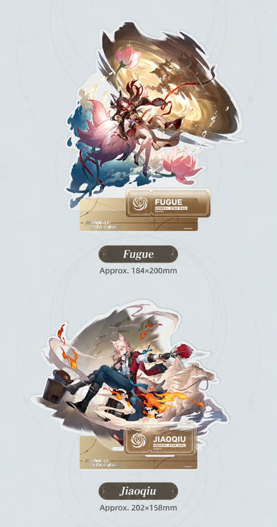 Fugue and Jiaoqiu Nihility acrylic standee details