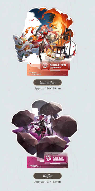 Guinaifen and Kafka Nihility acrylic standee details
