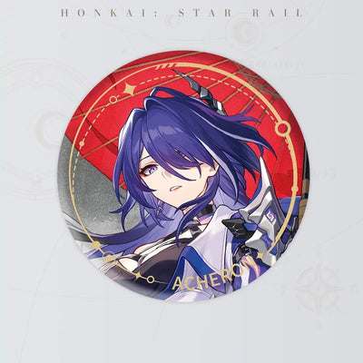 Honkai: Star Rail Character Artwork Series Acheron tinplate badge
