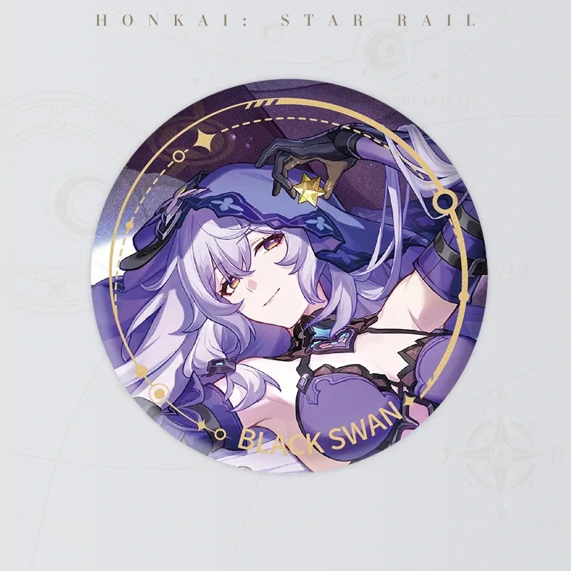 Honkai: Star Rail Character Artwork Series Black Swan tinplate badge