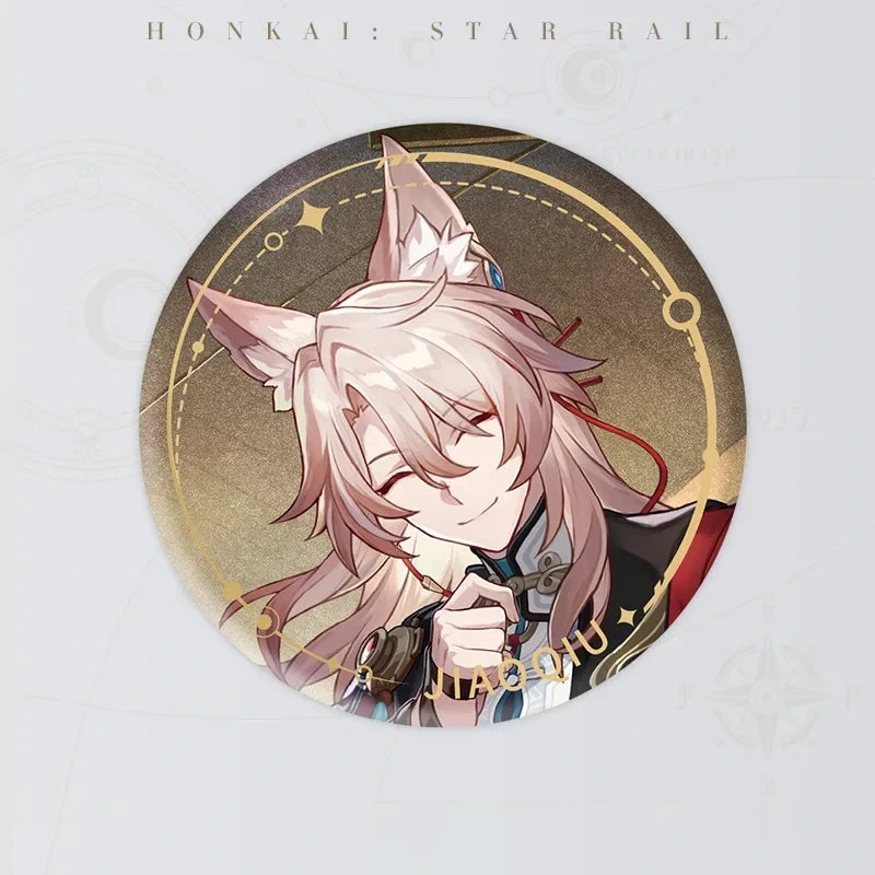 Honkai: Star Rail Character Artwork Series Jiaoqiu tinplate badge