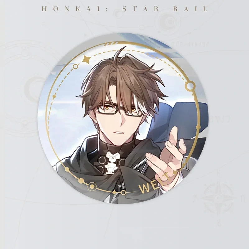Honkai: Star Rail Character Artwork Series Welt tinplate badge