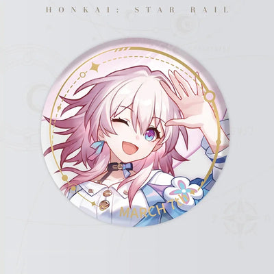 Honkai: Star Rail Character Artwork Series Preservation Badge featuring March 7th