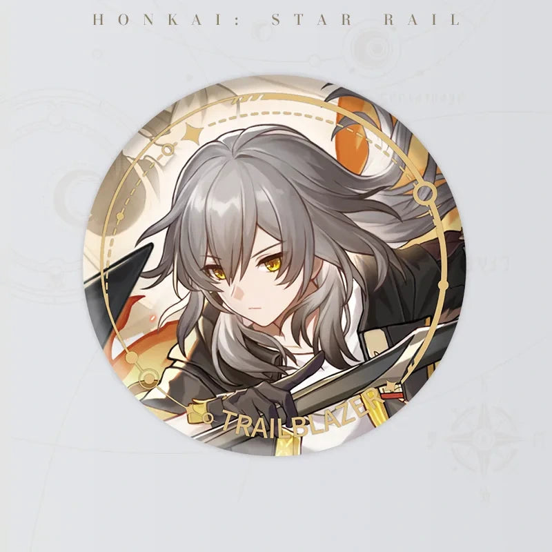 Honkai: Star Rail Character Artwork Series Preservation Badge featuring Trailblazer Female
