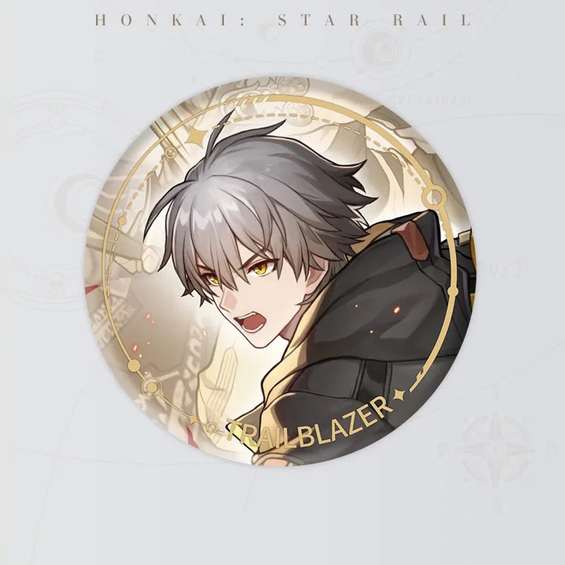 Honkai: Star Rail Character Artwork Series Preservation Badge featuring Trailblazer Male