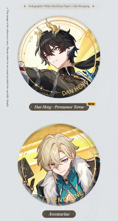 Dan Heng • Permansor Terrae and Aventurine Preservation Badge designs