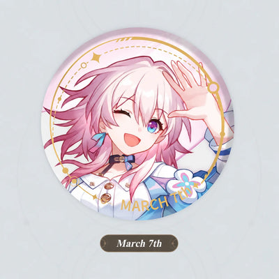 March 7th Character Artwork Series Preservation Badge design