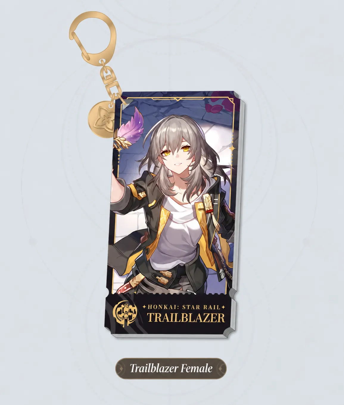 Trailblazer Female Remembrance acrylic charm details