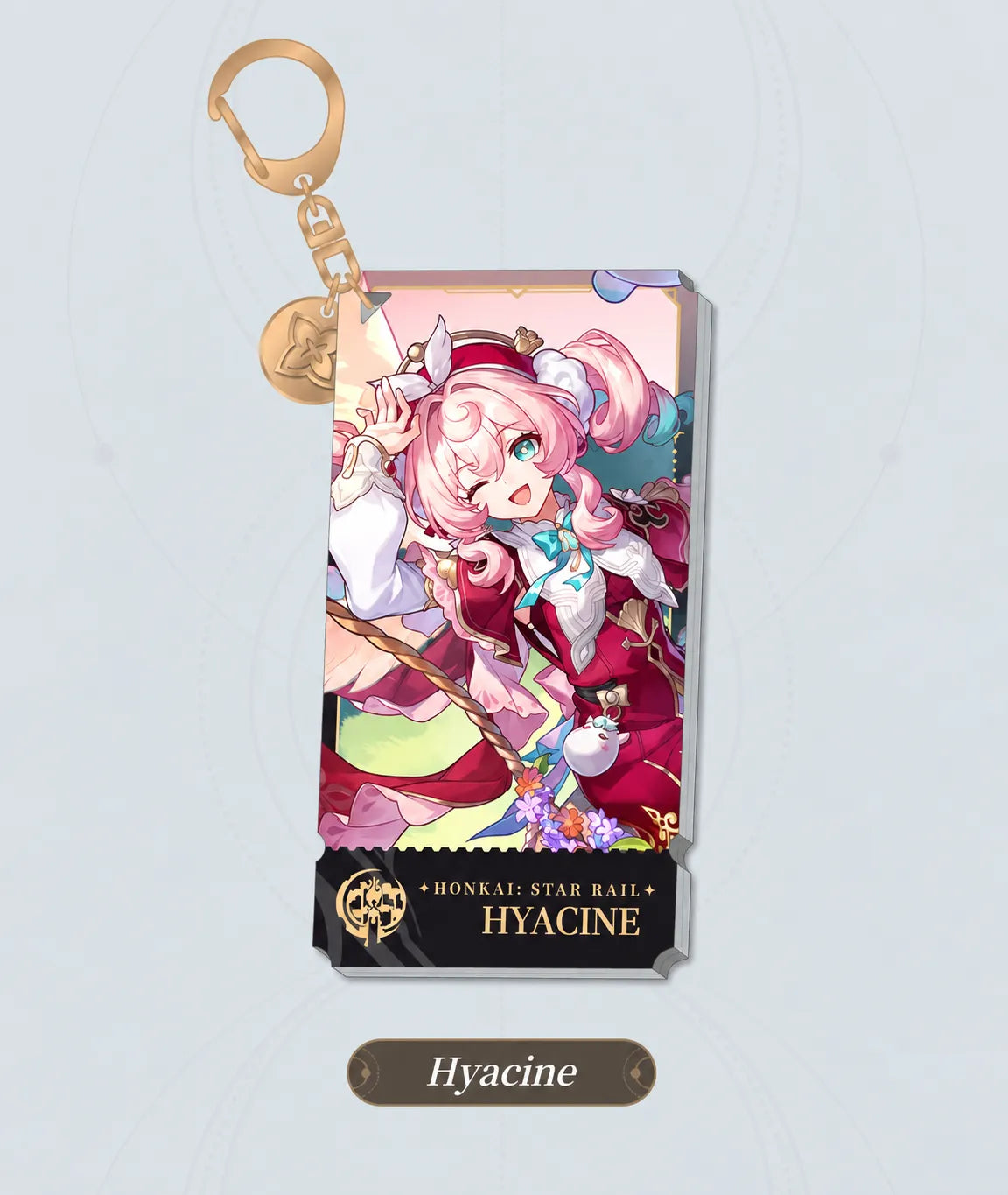 Hyacine Remembrance acrylic charm details