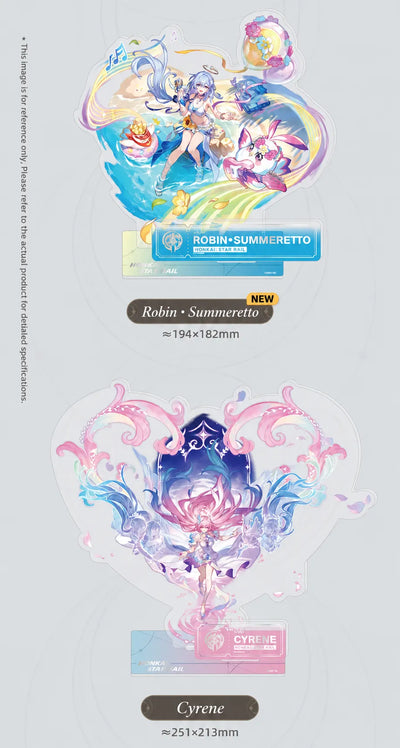 Robin • Summeretto and Cyrene Remembrance acrylic standee details