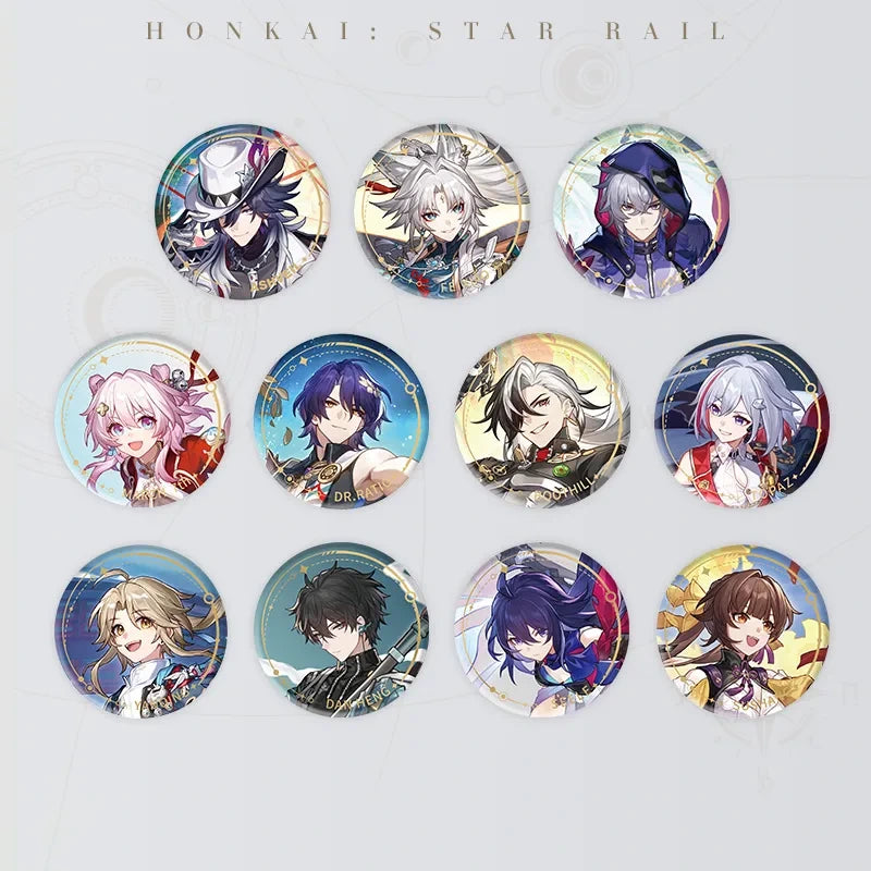 Honkai: Star Rail Character Artwork Series The Hunt Badges featuring 11 characters