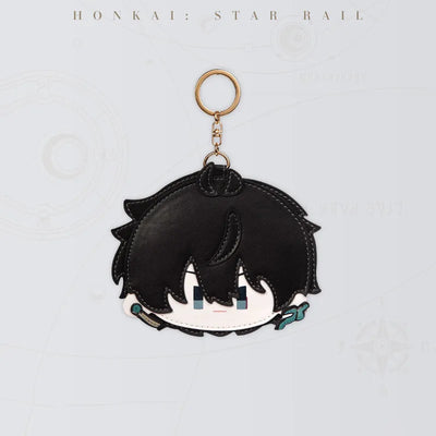 Honkai Star Rail Dan Heng Chibi Doll Series card holder with black hair and teal accents