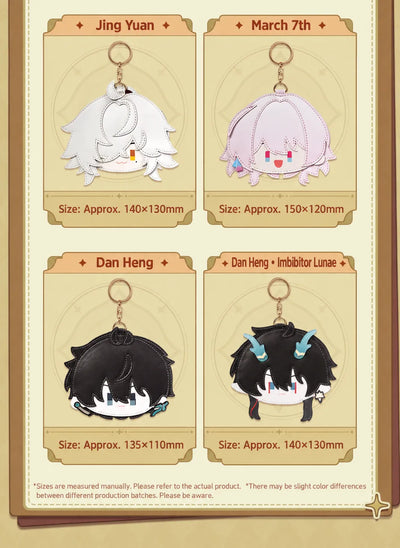 Honkai Star Rail Chibi Doll Series card holders displayed in a pastel themed setting