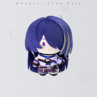 Honkai Star Rail Acheron Chibi Doll Series plush doll featuring dark purple hair and character costume