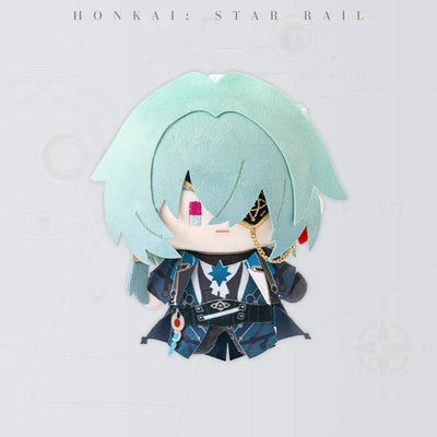 Honkai Star Rail Anaxa Chibi Doll Series plush doll with teal hair and eyepatch available for pre-order