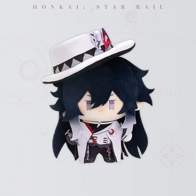 Honkai Star Rail Ashveil Chibi Doll Series plush doll featuring dark hair and decorated hat available for pre-order