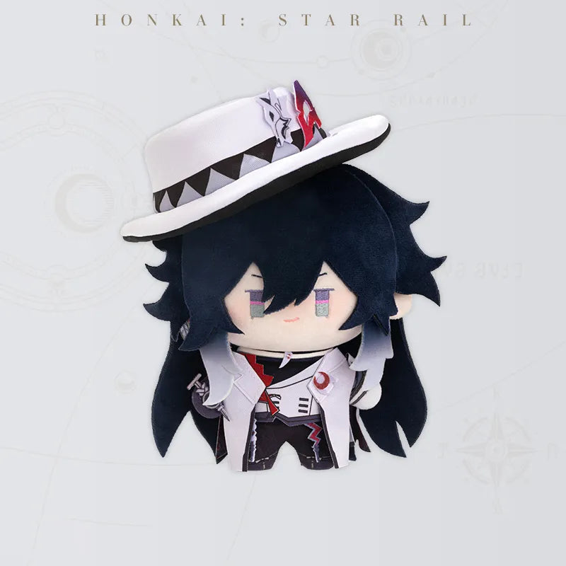 Honkai Star Rail Ashveil Chibi Doll Series plush doll featuring dark hair and decorated hat available for pre-order