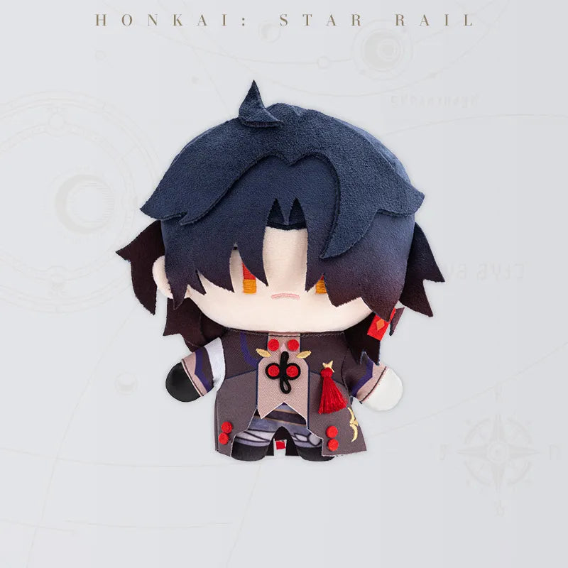 Honkai Star Rail Blade Chibi Doll Series plush doll featuring dark hair and red accents