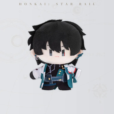 Honkai Star Rail Dan Heng Chibi Doll Series plush doll with black hair and teal outfit