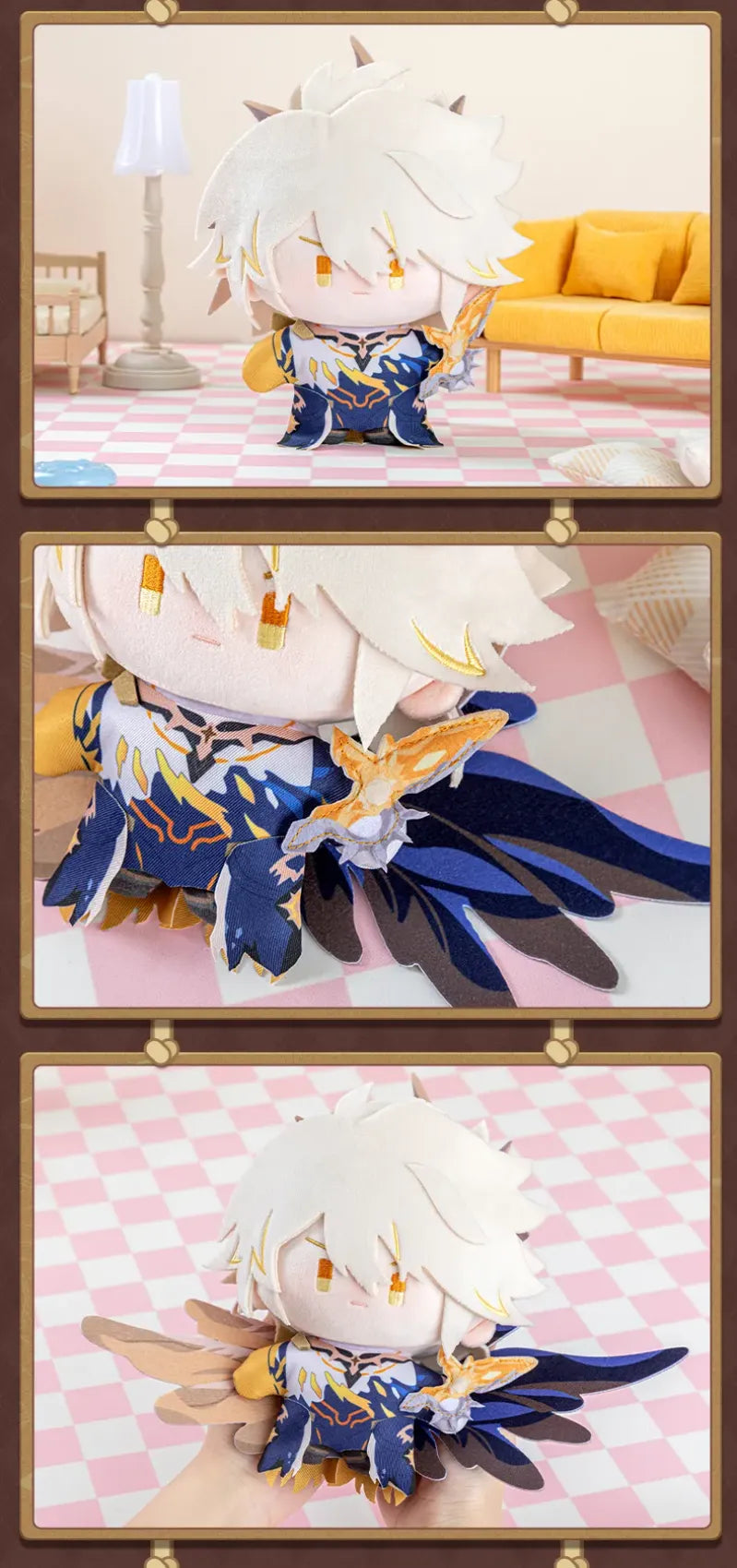 Honkai Star Rail Chibi Doll Series plush dolls showing front views and character details