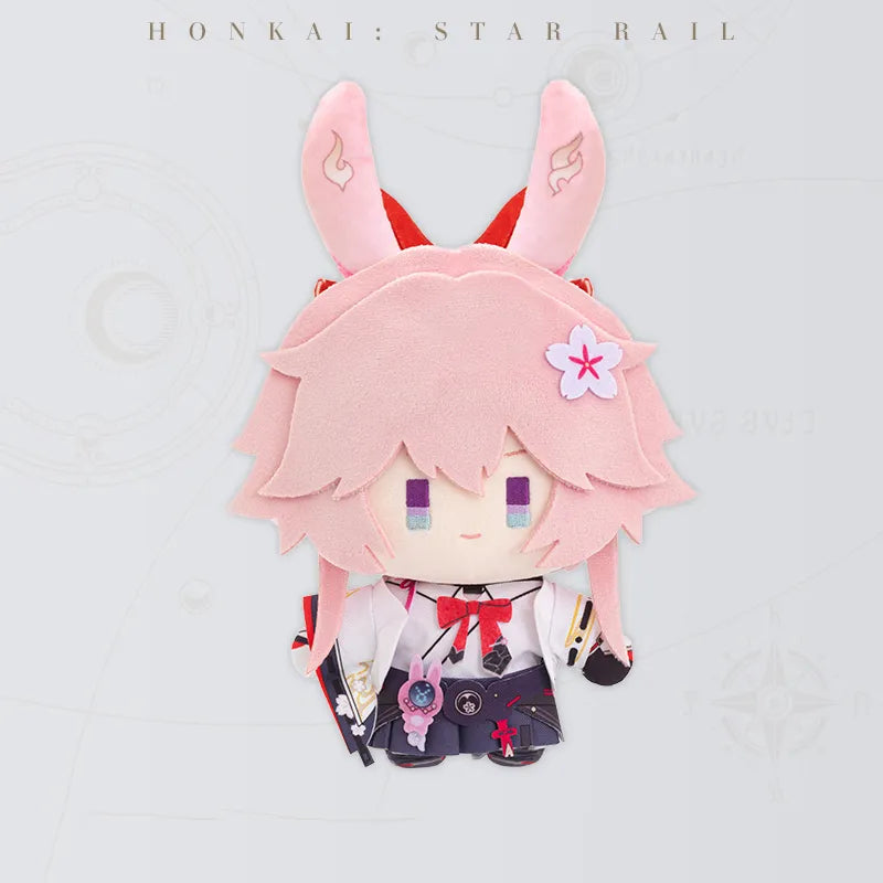 Honkai Star Rail Evanescia Chibi Doll Series plush doll featuring pink hair and bunny ears available for pre-order