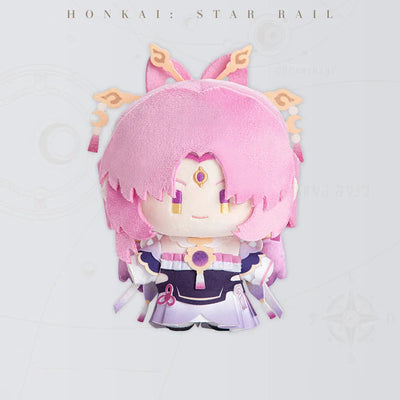 Honkai Star Rail Fu Xuan Chibi Doll Series plush doll featuring pink hair and ornate headpiece