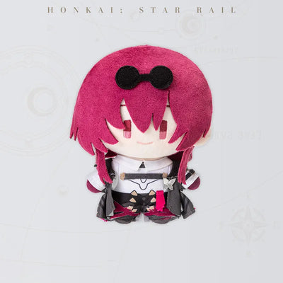 Honkai Star Rail Kafka Chibi Doll Series plush doll with burgundy hair and sunglasses