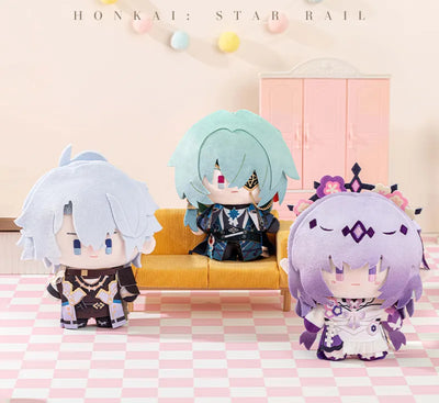 Honkai Star Rail Chibi Doll Series plush dolls featuring cute character designs and detailed outfits