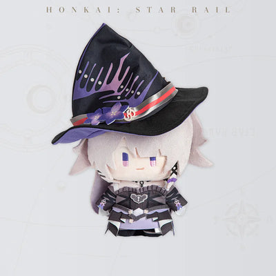 Honkai Star Rail The Herta Chibi Doll Series plush doll featuring a decorated witch hat