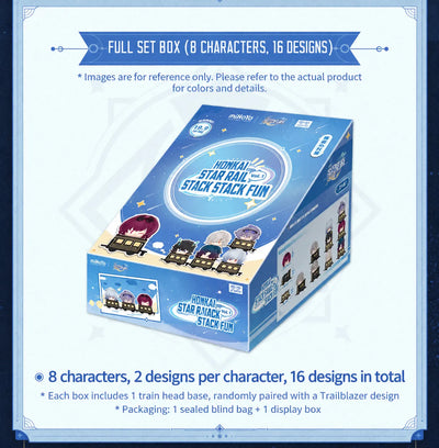 Honkai: Star Rail Chibi Stack-Up Vol. 1 full display box with 16 figures