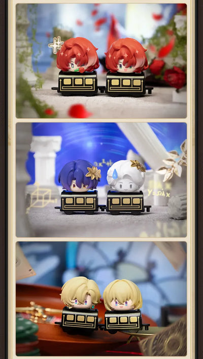 Chibi Stack-Up Vol. 2 figures featuring March 7th Acheron and Argenti in product photography