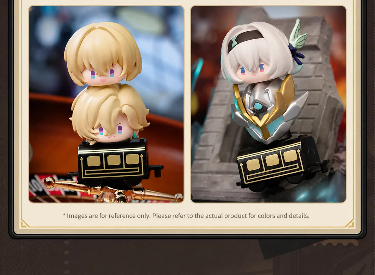Honkai: Star Rail Chibi Stack-Up figures featuring Kakavasha and Sam in collectible displays