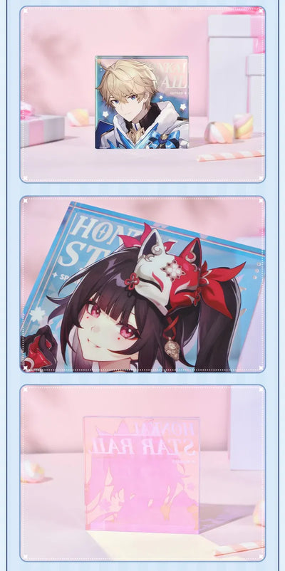 Cosmic Candy House Series acrylic display blocks product close-up