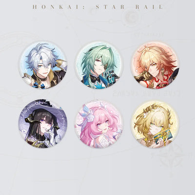 Cosmic Candy House Series tinplate badges featuring Honkai: Star Rail characters