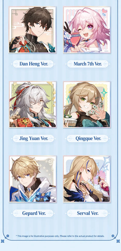 PET Shikishi Art Boards featuring Dan Heng, March 7th, Jing Yuan, Qingque, Gepard and Serval