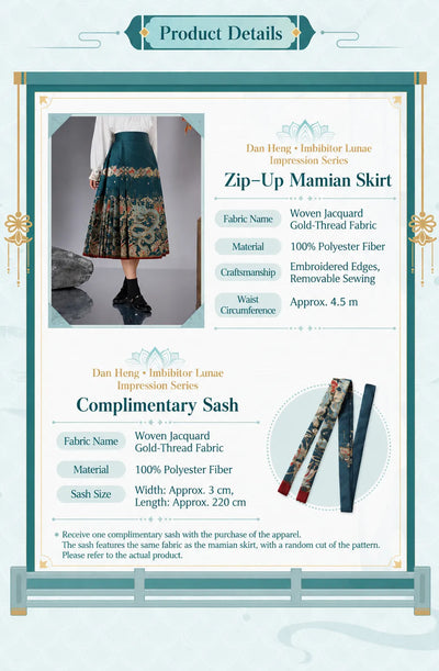 Dan Heng Imbibitor Lunae Impression Series outfit combinations featuring Mamian Skirt and matching accessories