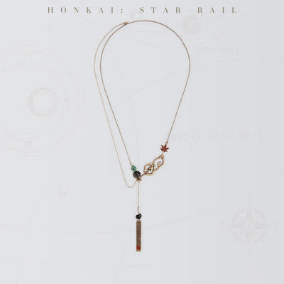 Dan Heng Impression Series necklace with copper chain, cloud ornament and decorative pendant