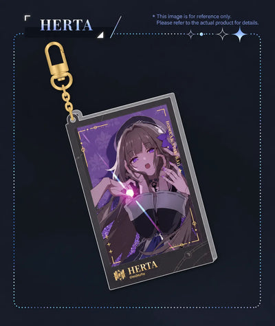 Honkai: Star Rail Departure Countdown Series Flowing Sand Acrylic Charms size details