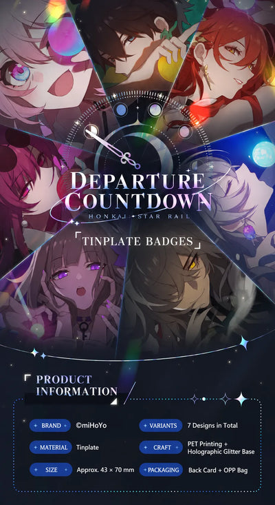 Honkai: Star Rail Departure Countdown Series Badges product details