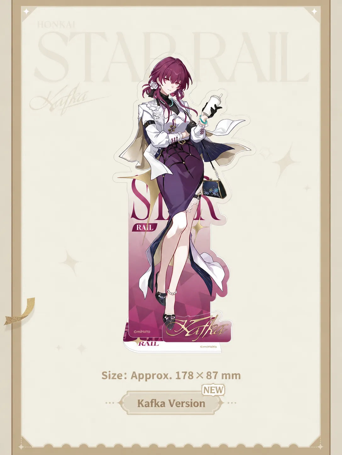 Kafka Express Travel Notes Acrylic Standee details
