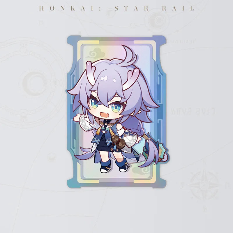 Bailu Express Travel Notes Chibi Holographic Collectible Card