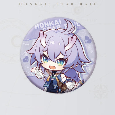Bailu Express Travel Notes Series Chibi Tinplate Badge